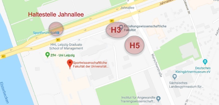 zur Vergrößerungsansicht des Bildes: Lageplan der Erziehungswissenschaftlichen Fakultät