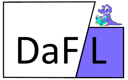 zur Vergrößerungsansicht des Bildes: Projektlogo DaF-L, CC BY-NC-SA 4.0