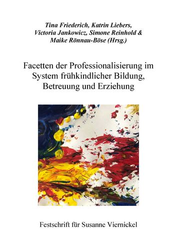 Das Cover der Festschrift. Als Titelbild ist ein quadratischer Bildausschnitt zu sehen mit bunten Farbklecksen.