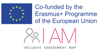 Logo des Projektes I AM - Inclusive Assessment Map Co-funded by the Erasmus+ Programme of the European Union