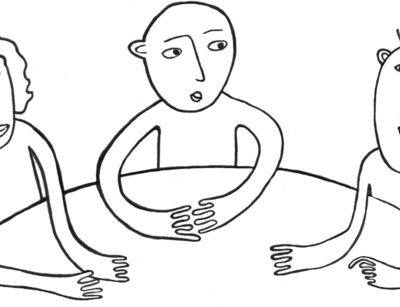 Grafik forschende Kinder