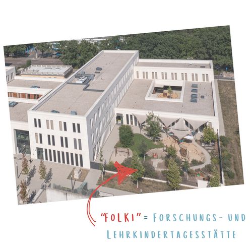 Luftaufnahme der Forschungs- und Lehrkindertagesstätte